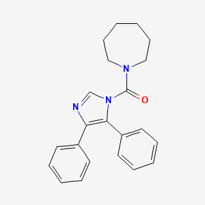 molecular formula C22H23N3O B4023494 azepan-1-yl(4,5-diphenyl-1H-imidazol-1-yl)methanone 