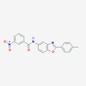 molecular formula C21H15N3O4 B402369 N-[2-(4-methylphenyl)-1,3-benzoxazol-5-yl]-3-nitrobenzamide 