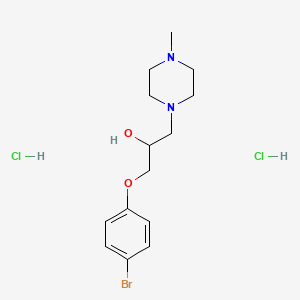 molecular formula C14H23BrCl2N2O2 B4023697 1-(4-bromophenoxy)-3-(4-methylpiperazin-1-yl)propan-2-ol;dihydrochloride 