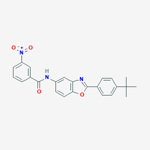 molecular formula C24H21N3O4 B402380 N-[2-(4-tert-butylphenyl)-1,3-benzoxazol-5-yl]-3-nitrobenzamide 