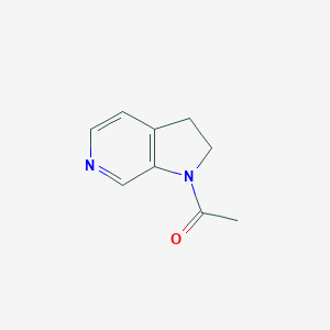 molecular formula C9H10N2O B040239 1-(2,3-Dihydro-1H-pyrrolo[2,3-c]pyridin-1-yl)ethanone CAS No. 117103-44-3