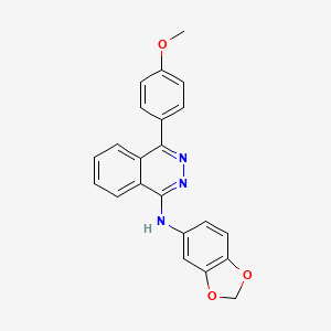 molecular formula C22H17N3O3 B4023912 N-(1,3-benzodioxol-5-yl)-4-(4-methoxyphenyl)phthalazin-1-amine 