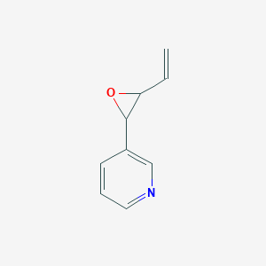molecular formula C9H9NO B040243 3-(3-Vinyl-2-oxiranyl)pyridine CAS No. 119875-67-1