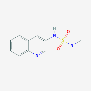 molecular formula C11H13N3O2S B4024345 3-(dimethylsulfamoylamino)quinoline 