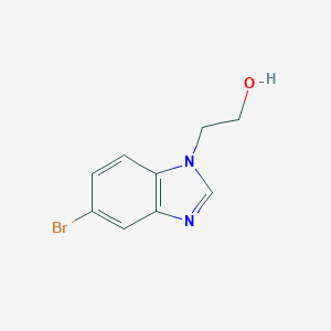 molecular formula C9H9BrN2O B040244 2-(5-Bromo-1H-benzo[D]imidazol-1-YL)ethanol CAS No. 116465-66-8