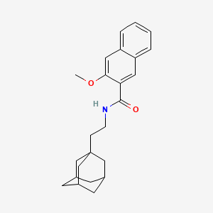 molecular formula C24H29NO2 B4024429 N-[2-(ADAMANTAN-1-YL)ETHYL]-3-METHOXYNAPHTHALENE-2-CARBOXAMIDE 