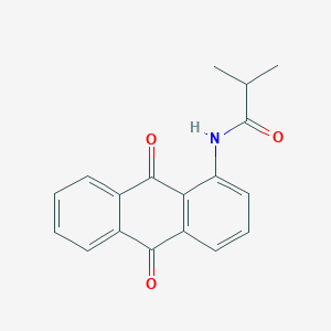 molecular formula C18H15NO3 B4024651 N-(9,10-dioxo-9,10-dihydro-1-anthracenyl)-2-methylpropanamide 