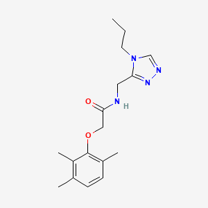 molecular formula C17H24N4O2 B4024957 N-[(4-propyl-4H-1,2,4-triazol-3-yl)methyl]-2-(2,3,6-trimethylphenoxy)acetamide 