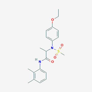 molecular formula C20H26N2O4S B4024972 N~1~-(2,3-dimethylphenyl)-N~2~-(4-ethoxyphenyl)-N~2~-(methylsulfonyl)alaninamide 