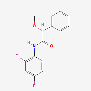 molecular formula C15H13F2NO2 B4025089 N-(2,4-difluorophenyl)-2-methoxy-2-phenylacetamide 
