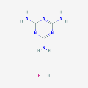 molecular formula C3H7FN6 B040252 1,3,5-Triazine-2,4,6-triamine hydrofluoride CAS No. 123334-03-2