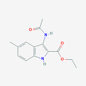 molecular formula C14H16N2O3 B402529 ethyl 3-(acetylamino)-5-methyl-1H-indole-2-carboxylate CAS No. 56545-52-9