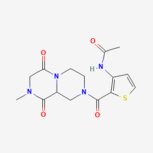 molecular formula C15H18N4O4S B4025926 N-{2-[(8-methyl-6,9-dioxooctahydro-2H-pyrazino[1,2-a]pyrazin-2-yl)carbonyl]-3-thienyl}acetamide 