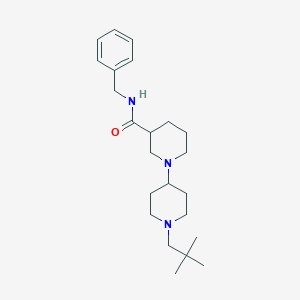 molecular formula C23H37N3O B4026008 N-benzyl-1'-(2,2-dimethylpropyl)-1,4'-bipiperidine-3-carboxamide 