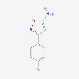 molecular formula C9H7BrN2O B040261 3-(4-溴苯基)异恶唑-5-胺 CAS No. 119162-53-7