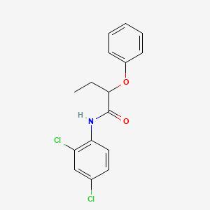 molecular formula C16H15Cl2NO2 B4026129 N-(2,4-dichlorophenyl)-2-phenoxybutanamide 