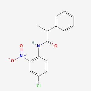 molecular formula C15H13ClN2O3 B4026157 N-(4-chloro-2-nitrophenyl)-2-phenylpropanamide 