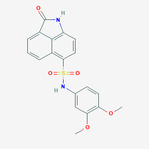 N-(3,4-dimethoxyphenyl)-2-oxo-1,2-dihydrobenzo[cd]indole-6-sulfonamide
