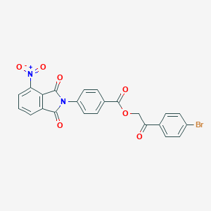 2-(4-bromophenyl)-2-oxoethyl 4-(4-nitro-1,3-dioxo-1,3-dihydro-2H-isoindol-2-yl)benzoate