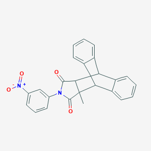 15-Methyl-17-(3-nitrophenyl)-17-azapentacyclo[6.6.5.0~2,7~.0~9,14~.0~15,19~]nonadeca-2,4,6,9,11,13-hexaene-16,18-dione (non-preferred name)