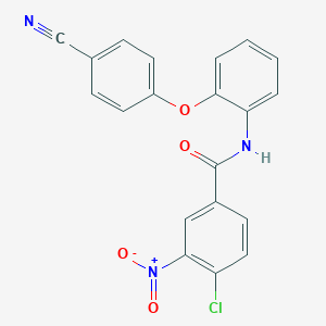 4-chloro-N-[2-(4-cyanophenoxy)phenyl]-3-nitrobenzamide