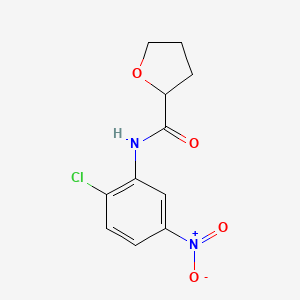 molecular formula C11H11ClN2O4 B4026310 N-(2-chloro-5-nitrophenyl)tetrahydro-2-furancarboxamide 