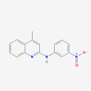 2-{3-Nitroanilino}-4-methylquinoline