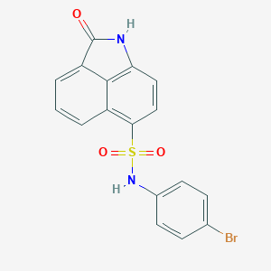 N-(4-bromophenyl)-2-oxo-1,2-dihydrobenzo[cd]indole-6-sulfonamide
