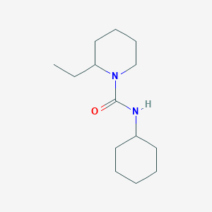molecular formula C14H26N2O B4026454 N-cyclohexyl-2-ethylpiperidine-1-carboxamide 