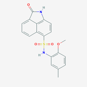 N-(2-methoxy-5-methylphenyl)-2-oxo-1,2-dihydrobenzo[cd]indole-6-sulfonamide