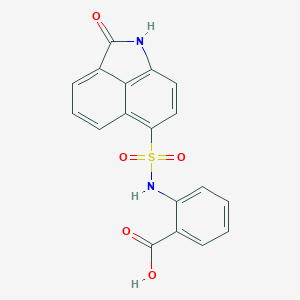 2-(2-Oxo-1,2-dihydro-benzo[cd]indole-6-sulfonylamino)-benzoic acid