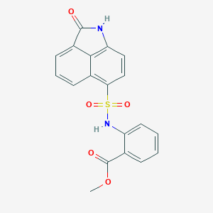 Methyl 2-{[(2-oxo-1,2-dihydrobenzo[cd]indol-6-yl)sulfonyl]amino}benzoate