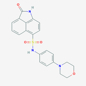 N-[4-(4-morpholinyl)phenyl]-2-oxo-1,2-dihydrobenzo[cd]indole-6-sulfonamide