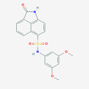 N-(3,5-dimethoxyphenyl)-2-oxo-1,2-dihydrobenzo[cd]indole-6-sulfonamide
