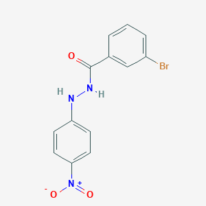 3-bromo-N'-{4-nitrophenyl}benzohydrazide
