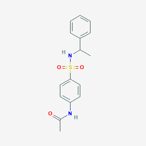 N-[4-(1-phenylethylsulfamoyl)phenyl]acetamide