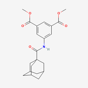 molecular formula C21H25NO5 B4026699 dimethyl 5-[(1-adamantylcarbonyl)amino]isophthalate 