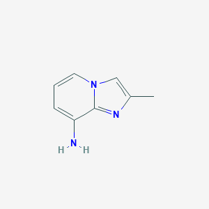 molecular formula C8H9N3 B040267 2-甲基咪唑并[1,2-a]吡啶-8-胺 CAS No. 119858-52-5