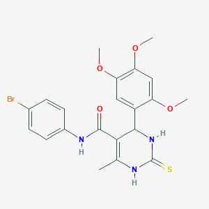 N-(4-bromophenyl)-6-methyl-2-thioxo-4-(2,4,5-trimethoxyphenyl)-1,2,3,4-tetrahydropyrimidine-5-carboxamide