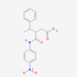 3-({4-Nitroanilino}carbonyl)-4-phenylpentanoic acid