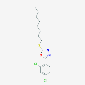 2-(2,4-Dichlorophenyl)-5-(octylsulfanyl)-1,3,4-oxadiazole