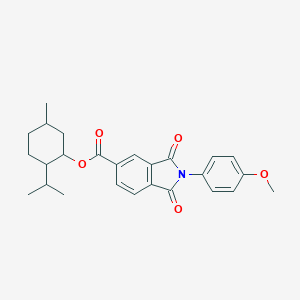 5-methyl-2-(propan-2-yl)cyclohexyl 2-(4-methoxyphenyl)-1,3-dioxo-2,3-dihydro-1H-isoindole-5-carboxylate