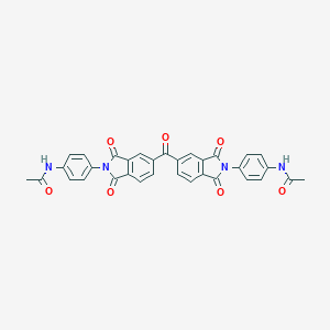 molecular formula C33H22N4O7 B402681 N,N'-{carbonylbis[(1,3-dioxo-1,3-dihydro-2H-isoindole-5,2-diyl)benzene-4,1-diyl]}diacetamide 