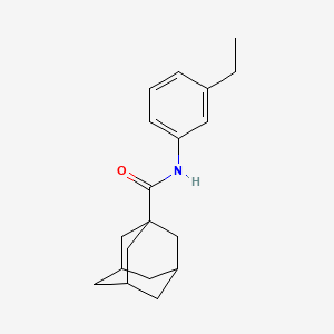 molecular formula C19H25NO B4026904 N-(3-ethylphenyl)-1-adamantanecarboxamide 