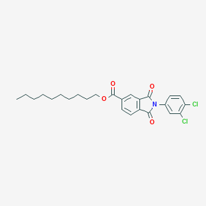 molecular formula C25H27Cl2NO4 B402693 Decyl 2-(3,4-dichlorophenyl)-1,3-dioxoisoindole-5-carboxylate 