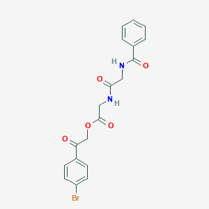 (2-Benzoylamino-acetylamino)-acetic acid 2-(4-bromo-phenyl)-2-oxo-ethyl ester