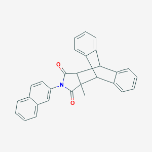 molecular formula C29H21NO2 B402697 11-methyl-13-(naphthalen-2-yl)-11,15-dihydro-9H-9,10-[3,4]epipyrroloanthracene-12,14(10H,13H)-dione 