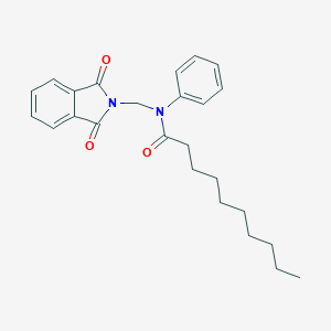 molecular formula C25H30N2O3 B402704 N-[(1,3-dioxo-1,3-dihydro-2H-isoindol-2-yl)methyl]-N-phenyldecanamide 