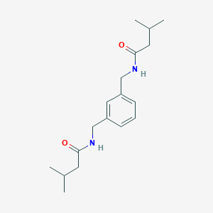 molecular formula C18H28N2O2 B4027047 N,N'-[1,3-phenylenebis(methylene)]bis(3-methylbutanamide) 