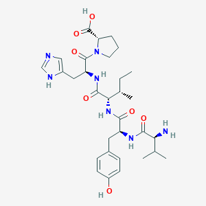 molecular formula C31H45N7O7 B040271 Angiotensin I/II (3-7) CAS No. 122483-84-5